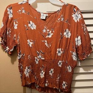 Paper Crane - Trendy Rust Blouse
